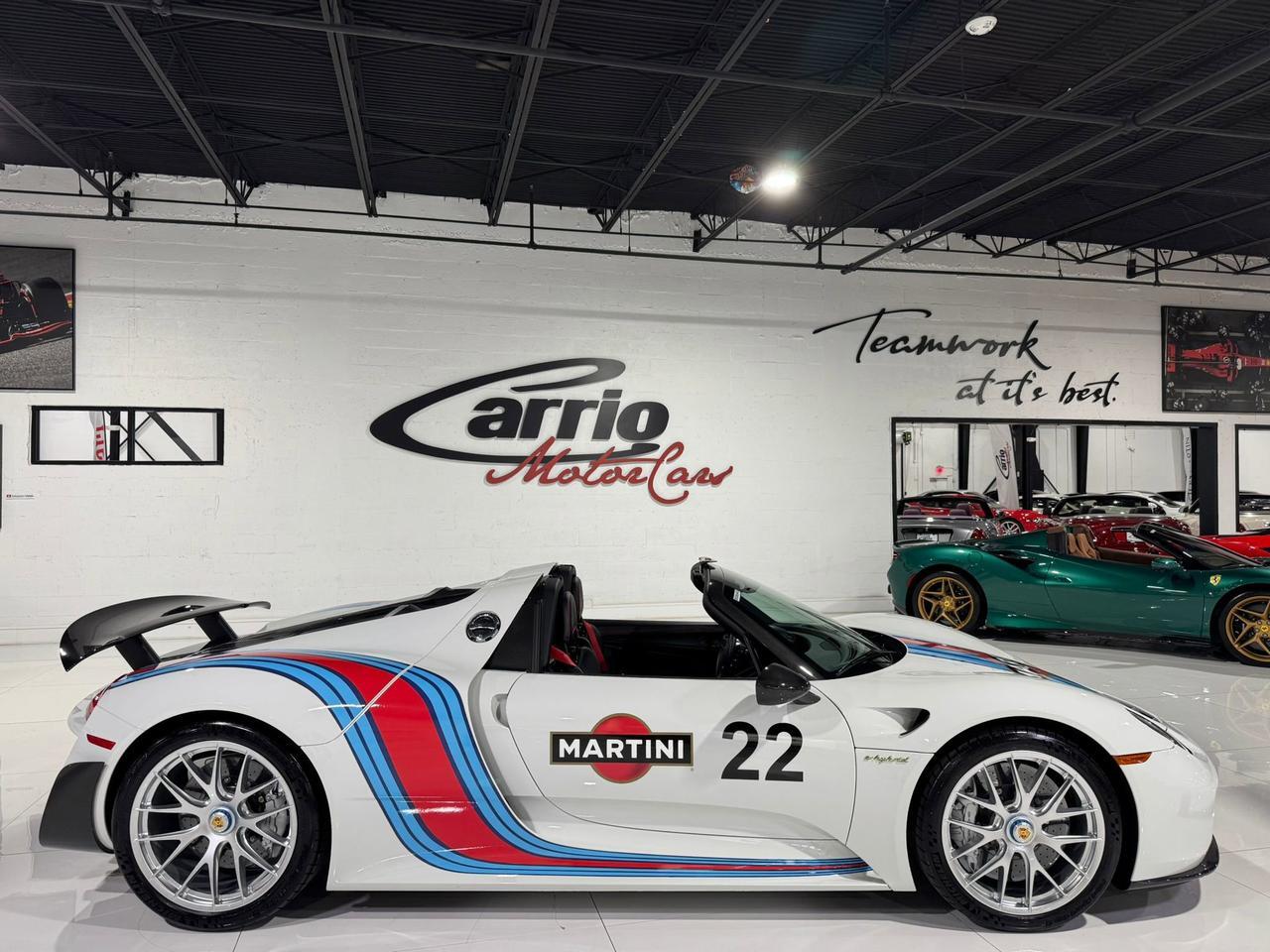 2015 Porsche 918 Spyder Weissach Package, Martini livery, mag wheels, Burmester audio AND MUCH MORE!!! Fort Lauderdale FL
