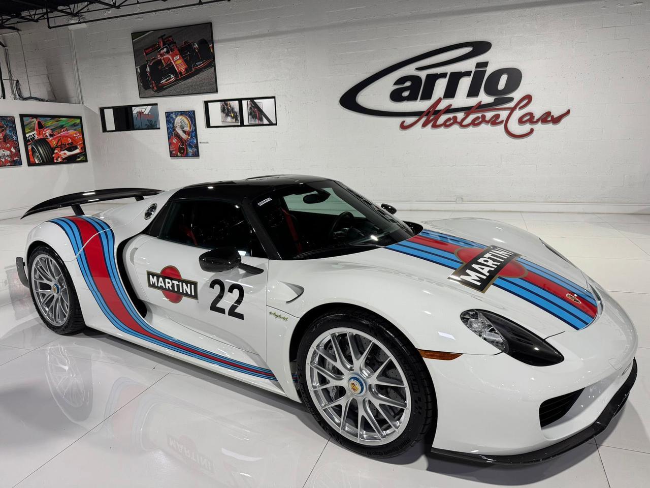 2015 Porsche 918 Spyder Weissach Package, Martini livery, mag wheels, Burmester audio AND MUCH MORE!!! Fort Lauderdale FL