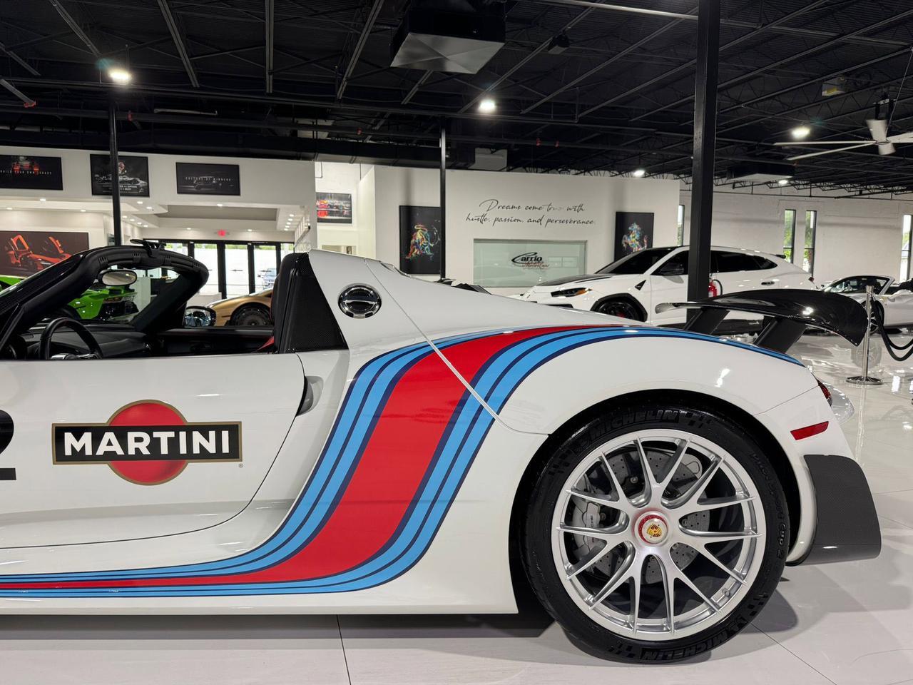 2015 Porsche 918 Spyder Weissach Package, Martini livery, mag wheels, Burmester audio AND MUCH MORE!!! Fort Lauderdale FL