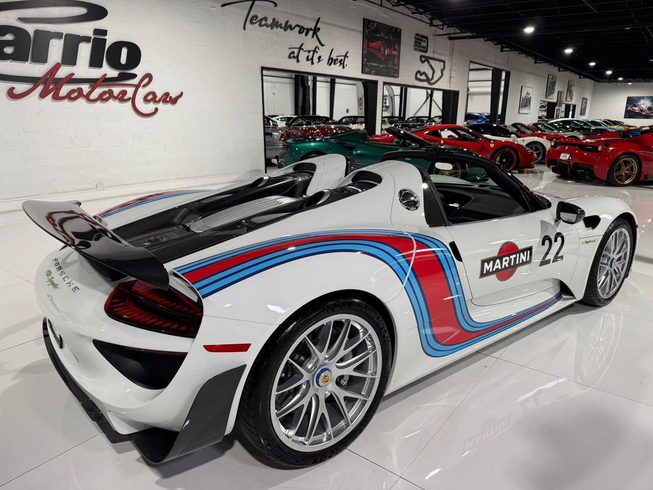 2015 Porsche 918 Spyder Weissach Package, Martini livery, mag wheels, Burmester audio AND MUCH MORE!!! Fort Lauderdale FL