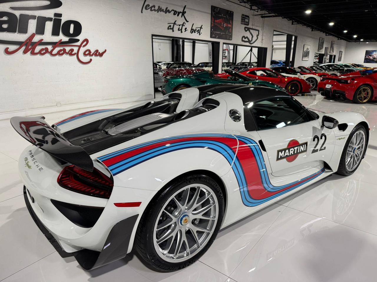 2015 Porsche 918 Spyder Weissach Package, Martini livery, mag wheels, Burmester audio AND MUCH MORE!!! Fort Lauderdale FL