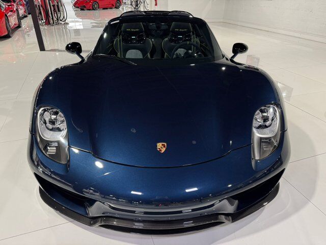 2015 Porsche 918 Spyder chassis #714/918 for the world, Dark Blue Metallic paint, Acid Green calipers AND MORE!! Fort Lauderdale FL