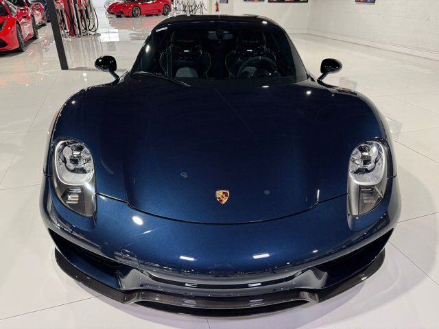 2015 Porsche 918 Spyder chassis #714/918 for the world, Dark Blue Metallic paint, Acid Green calipers AND MORE!! Fort Lauderdale FL