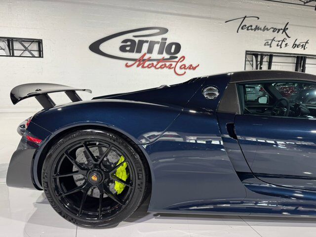 2015 Porsche 918 Spyder chassis #714/918 for the world, Dark Blue Metallic paint, Acid Green calipers AND MORE!! Fort Lauderdale FL