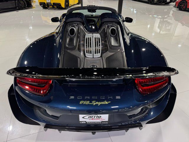 2015 Porsche 918 Spyder chassis #714/918 for the world, Dark Blue Metallic paint, Acid Green calipers AND MORE!! Fort Lauderdale FL