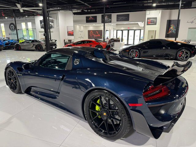 2015 Porsche 918 Spyder chassis #714/918 for the world, Dark Blue Metallic paint, Acid Green calipers AND MORE!! Fort Lauderdale FL