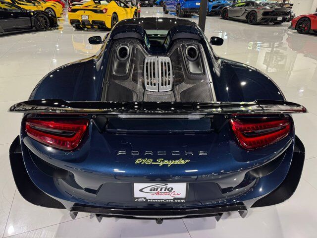 2015 Porsche 918 Spyder chassis #714/918 for the world, Dark Blue Metallic paint, Acid Green calipers AND MORE!! Fort Lauderdale FL
