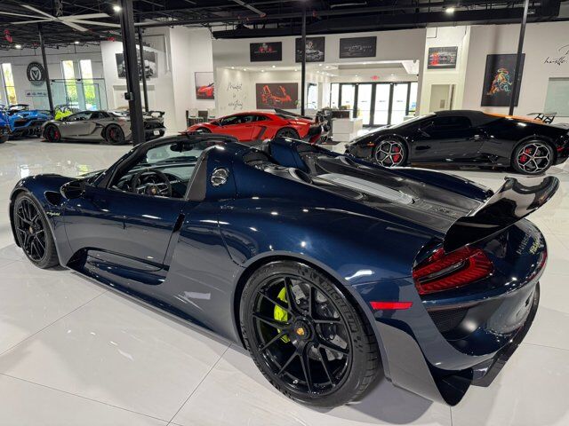 2015 Porsche 918 Spyder chassis #714/918 for the world, Dark Blue Metallic paint, Acid Green calipers AND MORE!! Fort Lauderdale FL