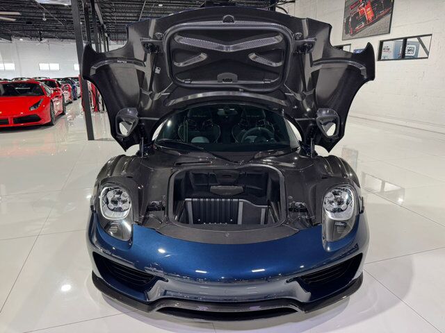 2015 Porsche 918 Spyder chassis #714/918 for the world, Dark Blue Metallic paint, Acid Green calipers AND MORE!! Fort Lauderdale FL