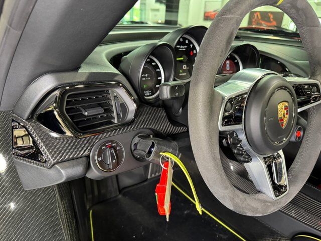 2015 Porsche 918 Spyder chassis #714/918 for the world, Dark Blue Metallic paint, Acid Green calipers AND MORE!! Fort Lauderdale FL