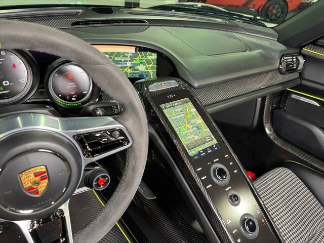 2015 Porsche 918 Spyder chassis #714/918 for the world, Dark Blue Metallic paint, Acid Green calipers AND MORE!! Fort Lauderdale FL