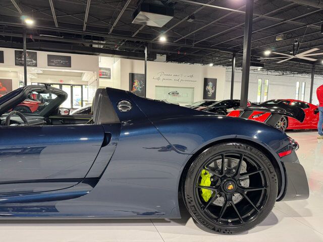 2015 Porsche 918 Spyder chassis #714/918 for the world, Dark Blue Metallic paint, Acid Green calipers AND MORE!! Fort Lauderdale FL
