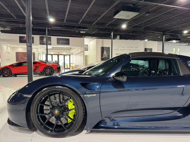 2015 Porsche 918 Spyder chassis #714/918 for the world, Dark Blue Metallic paint, Acid Green calipers AND MORE!! Fort Lauderdale FL