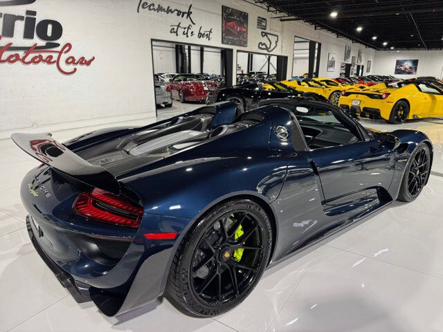 2015 Porsche 918 Spyder chassis #714/918 for the world, Dark Blue Metallic paint, Acid Green calipers AND MORE!! Fort Lauderdale FL