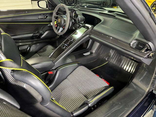 2015 Porsche 918 Spyder chassis #714/918 for the world, Dark Blue Metallic paint, Acid Green calipers AND MORE!! Fort Lauderdale FL