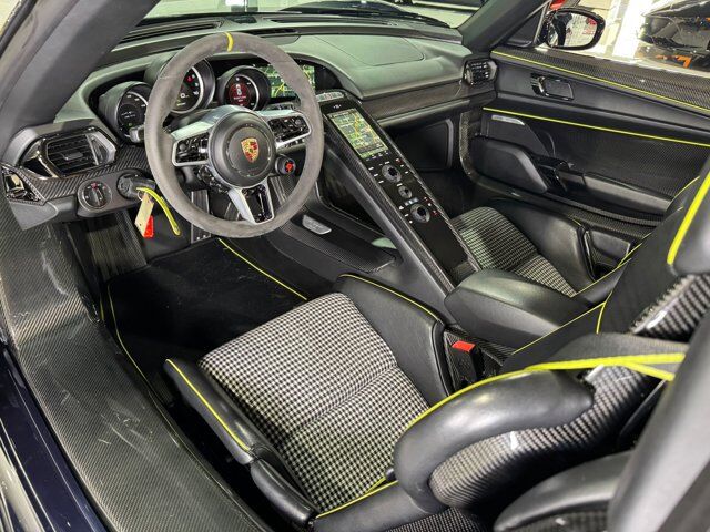 2015 Porsche 918 Spyder chassis #714/918 for the world, Dark Blue Metallic paint, Acid Green calipers AND MORE!! Fort Lauderdale FL