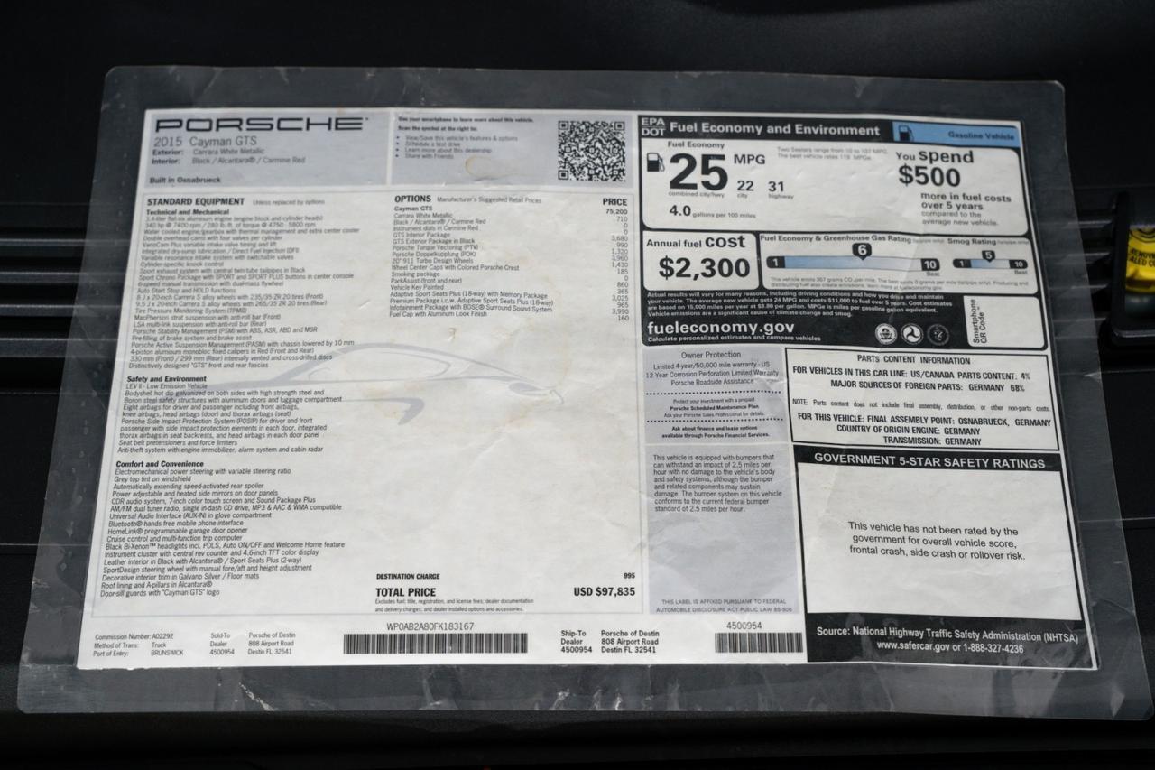 2015 Porsche Cayman GTS Franklin TN