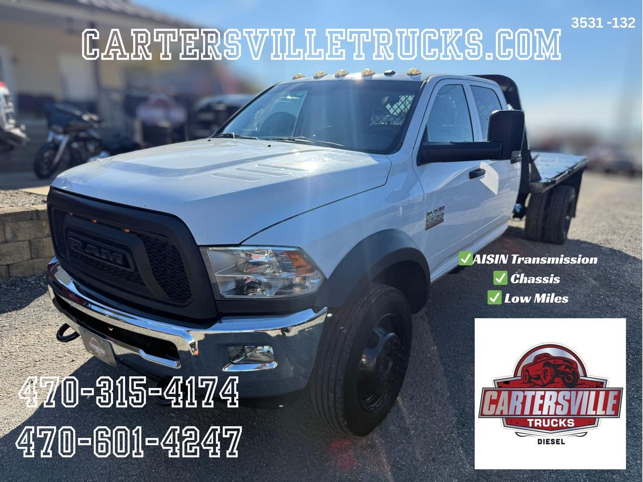 2015 RAM 5500 Chassis Tradesman 4X4 - DUALLY - FLATBED - DELETED