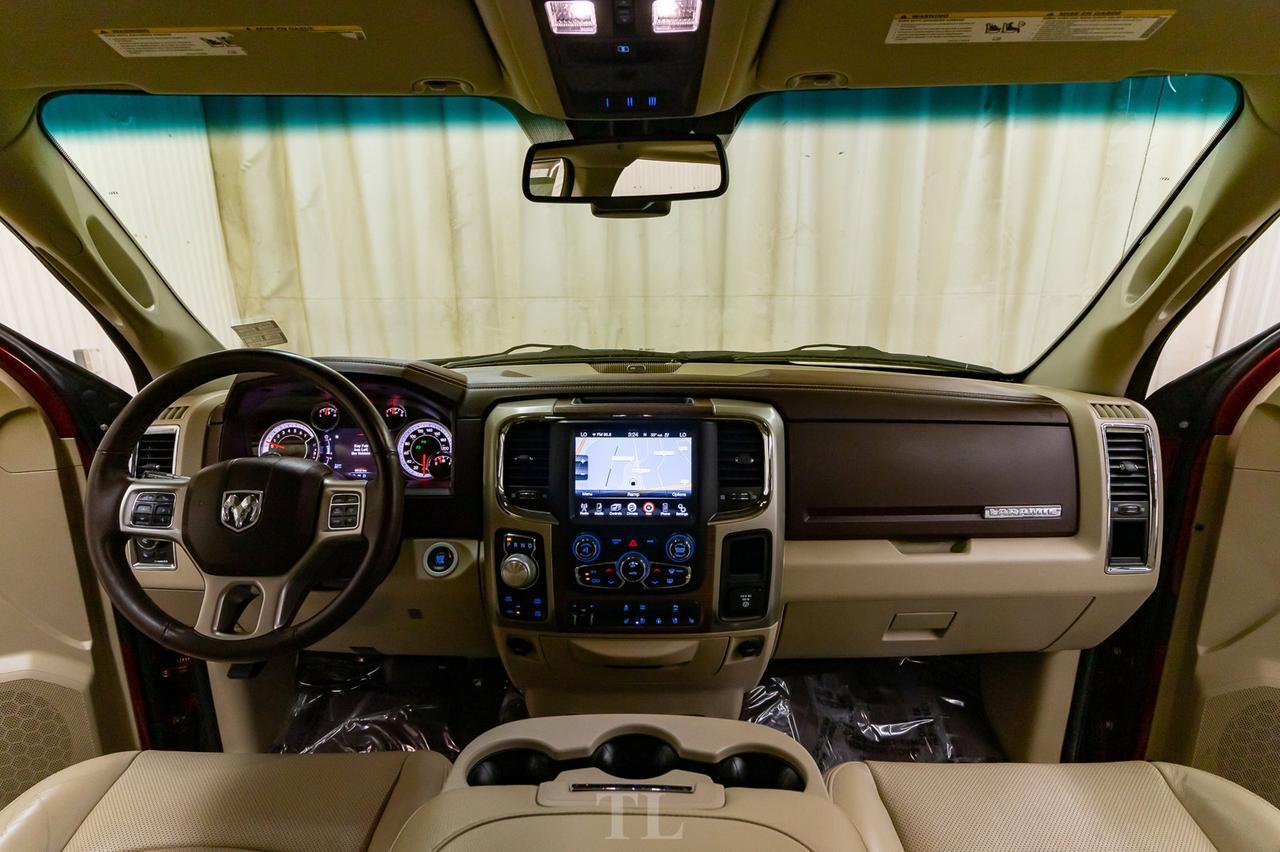 2015 Ram 1500 4x4 Crew Cab Laramie HEMI Leather Roof Nav Red Deer AB