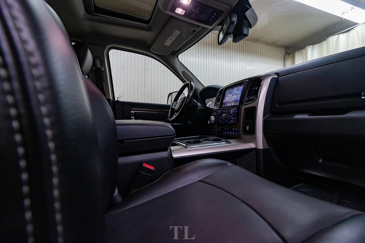 2015 Ram 1500 4x4 Crew Cab Laramie Leather Roof Nav Lift Red Deer AB