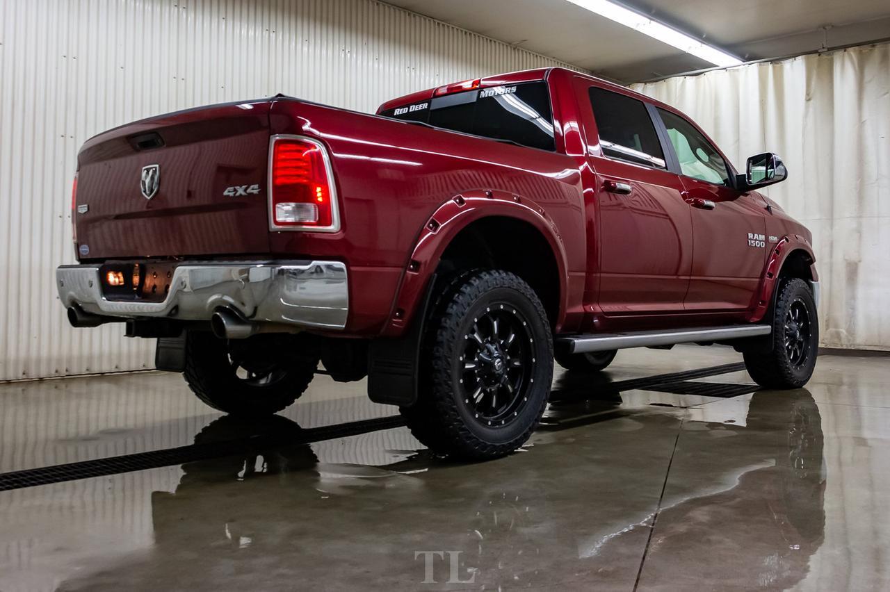 2015 Ram 1500 4x4 Crew Cab Laramie Leather Roof Nav Lift Red Deer AB