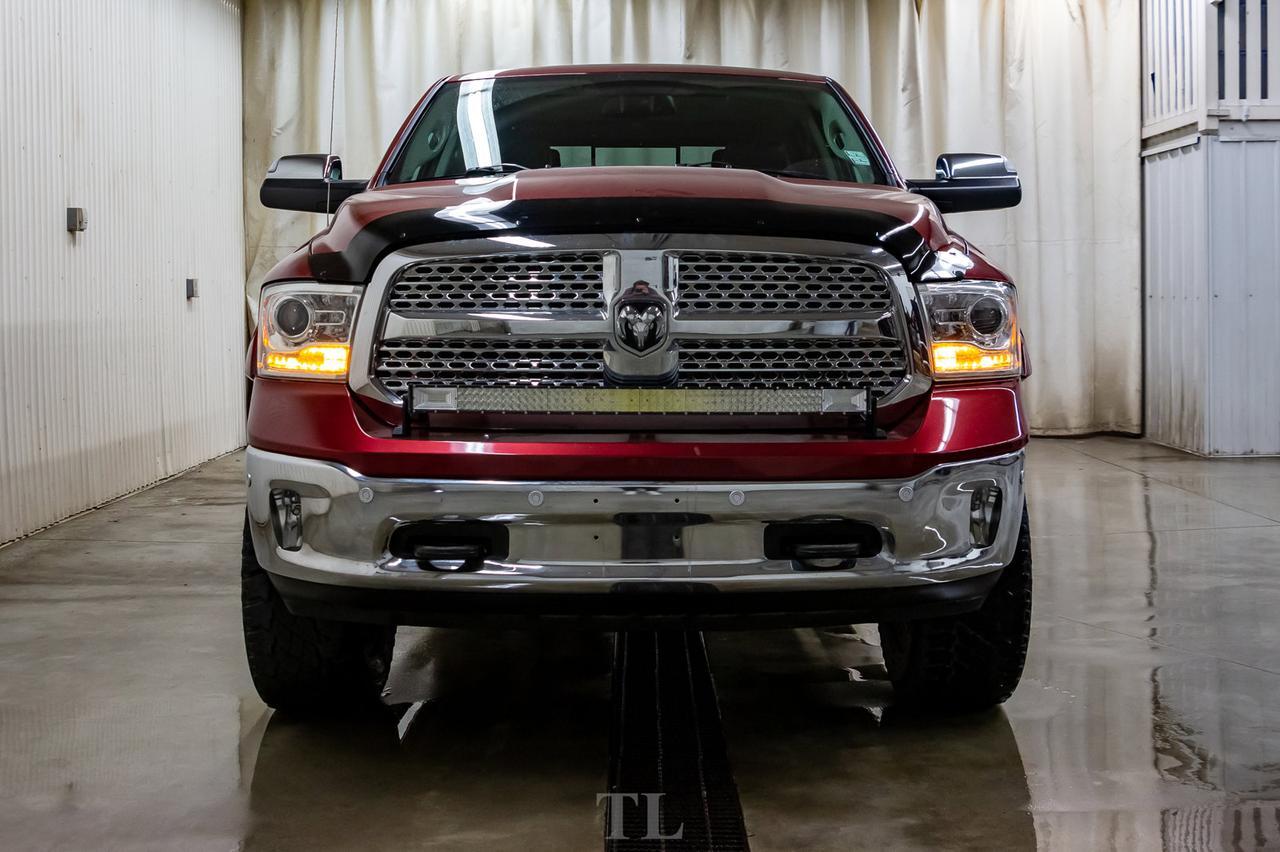 2015 Ram 1500 4x4 Crew Cab Laramie Leather Roof Nav Lift Red Deer AB
