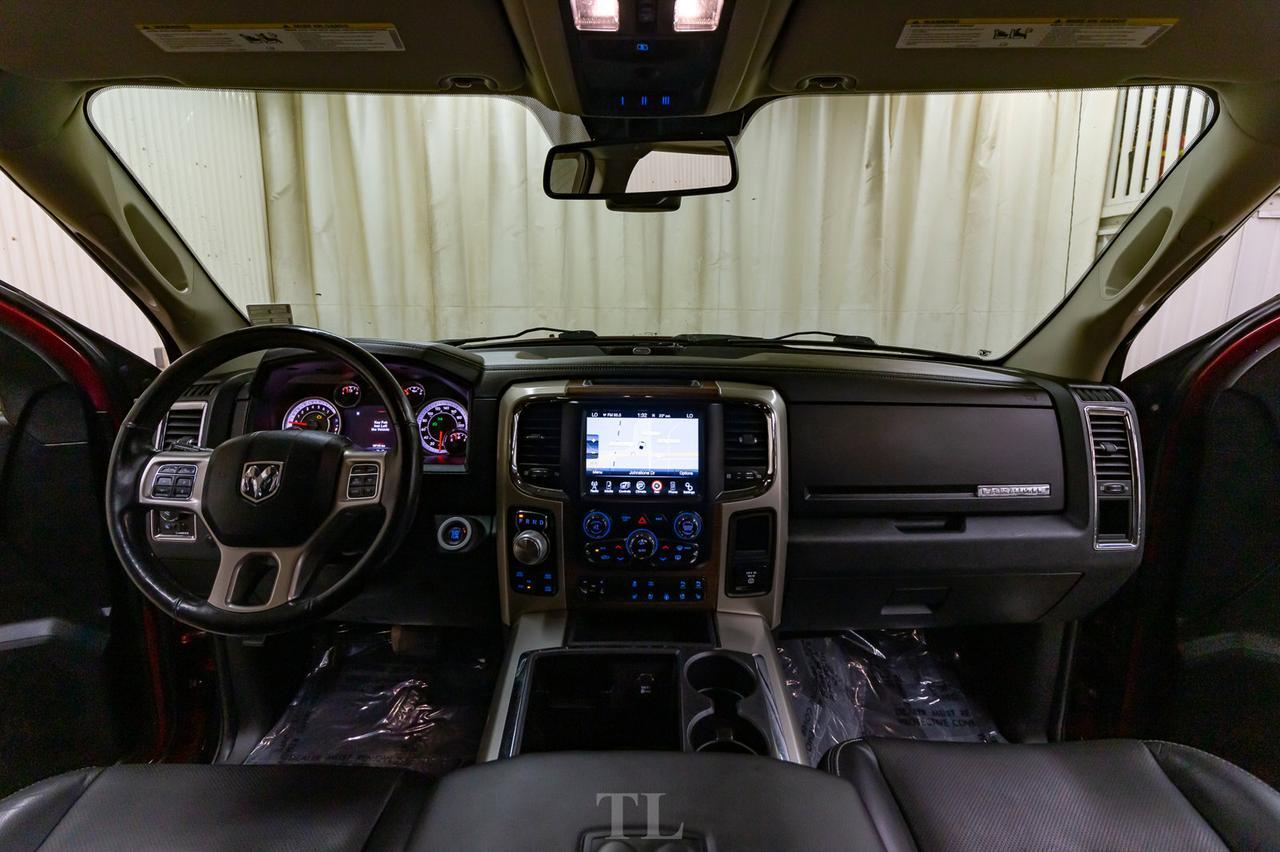 2015 Ram 1500 4x4 Crew Cab Laramie Leather Roof Nav Lift Red Deer AB