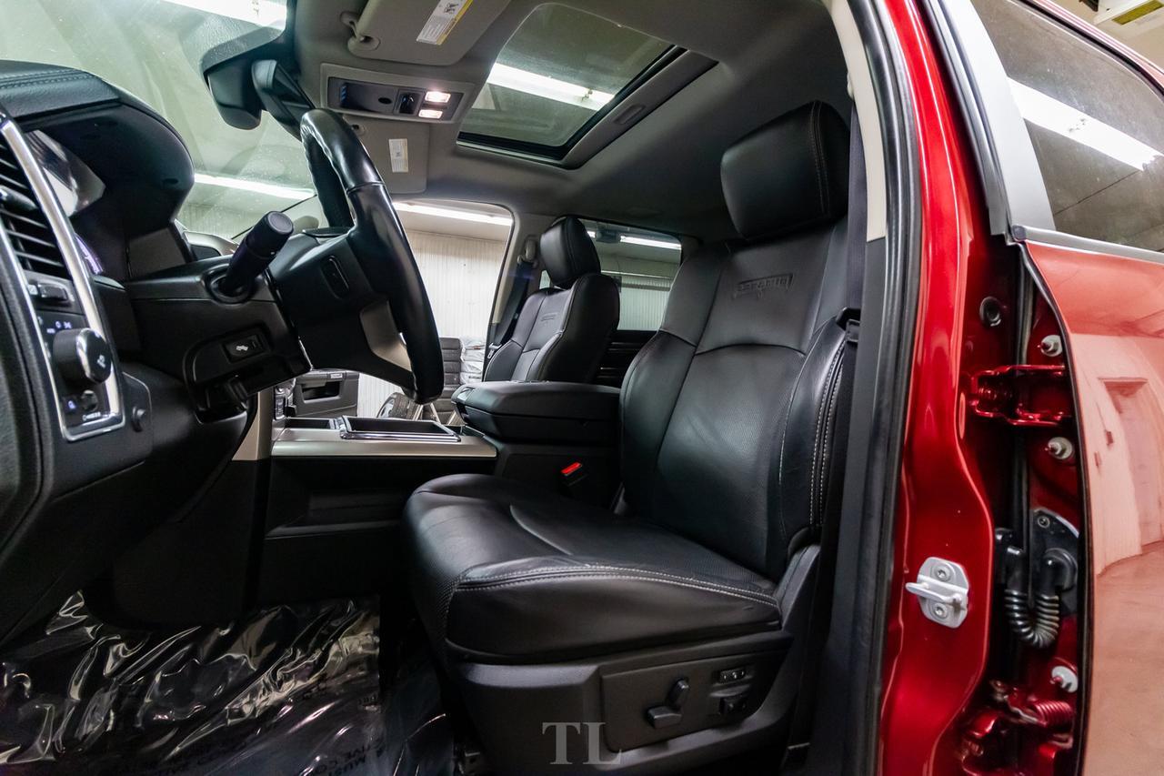 2015 Ram 1500 4x4 Crew Cab Laramie Leather Roof Nav Lift Red Deer AB