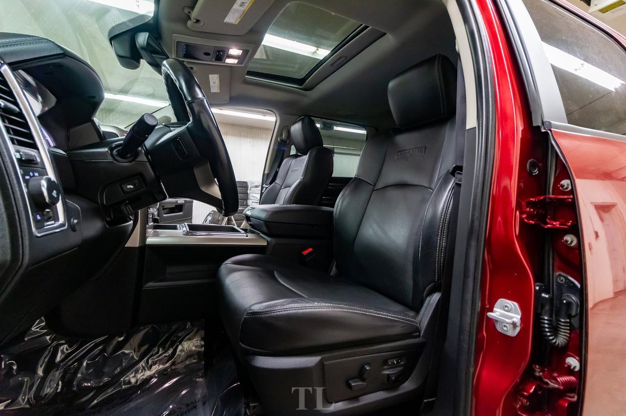 2015 Ram 1500 4x4 Crew Cab Laramie Leather Roof Nav Lift Red Deer AB