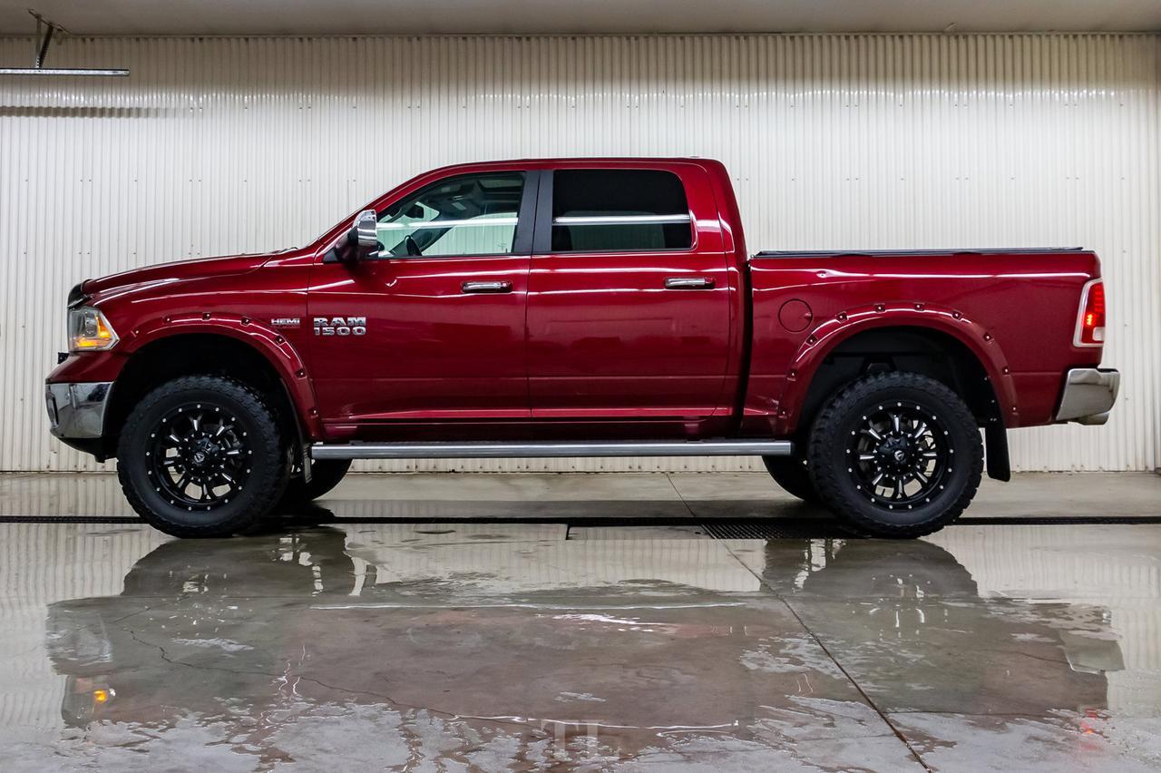 2015 Ram 1500 4x4 Crew Cab Laramie Leather Roof Nav Lift Red Deer AB