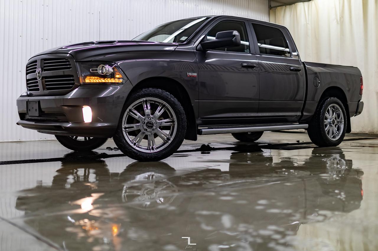 2015 Ram 1500 4x4 Crew Cab Sport Leather Nav BCam Red Deer AB