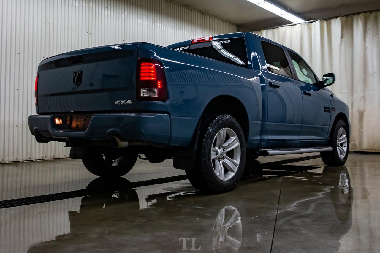 2015 Ram 1500 4x4 Crew Cab Sport Leather Roof Nav BCam Red Deer AB