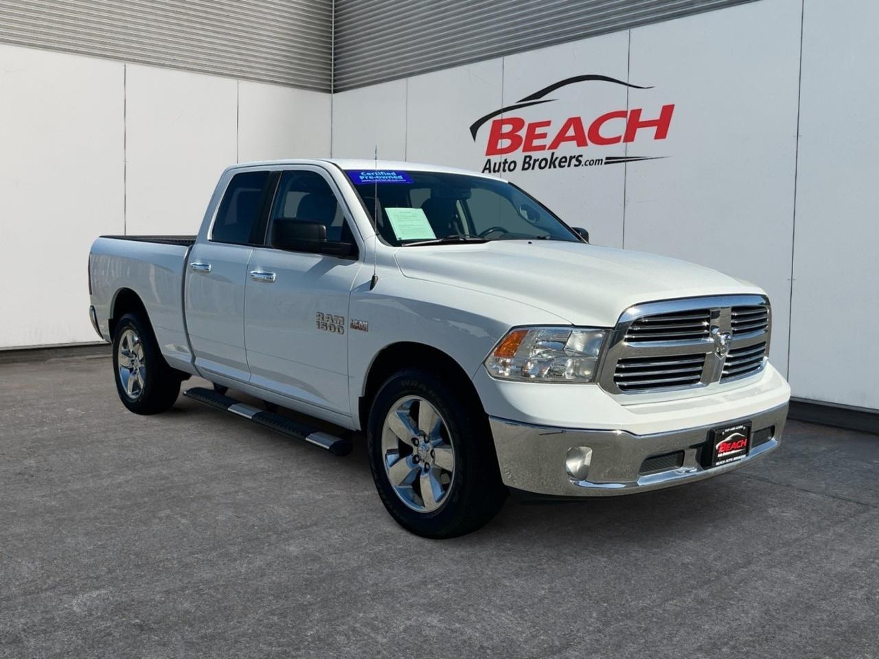 2015 Ram 1500 Big Horn, BLUETOOTH, TOW PACKAGE, BED LINER, RUNNING BOARDS, POWER SLIDING REAR WINDOW, POWER/HEATED MIRRORS, LOW MILES!