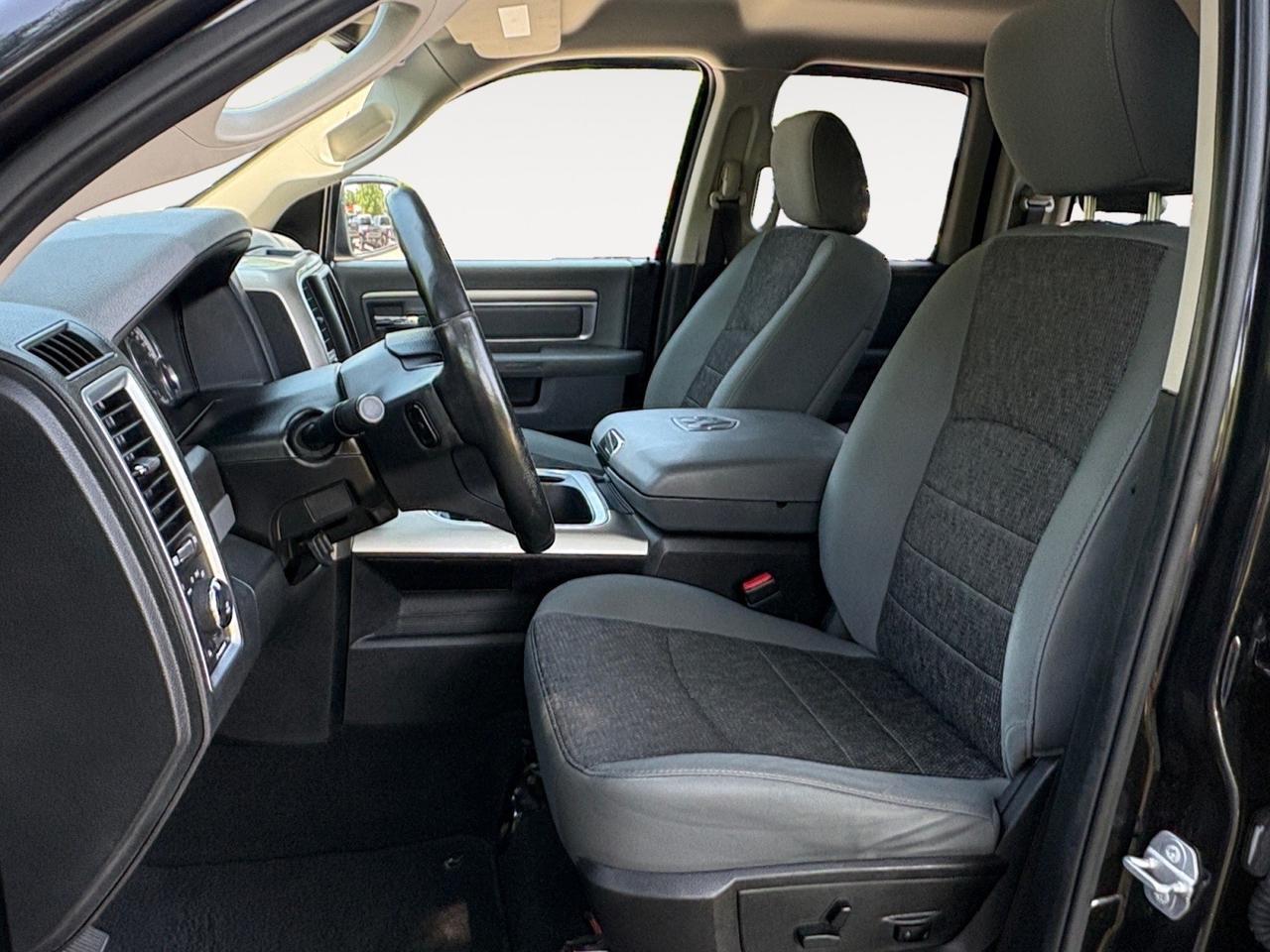 2015 Ram 1500 Big Horn, REMOTE START, TOW PACKAGE, BACKUP CAMERA, PARKING SENSORS, BED LINER, POWER REAR SLIDING WINDOW, HEATED STEERING WHEEL & SEATS, LOW MILES, BIG HORN MEANS BIG SAVINGS!