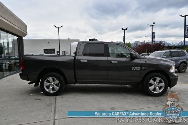 2015 Ram 1500 SLT / 4X4 / Crew Cab / 5.7L V8 Hemi / Power Locks, Windows & Doors / Premium Cloth Seats / Bluetooth / Bed Liner / Tonneau Cover / Aluminum Wheels / Tow Pkg / Only 58K MIles Anchorage AK