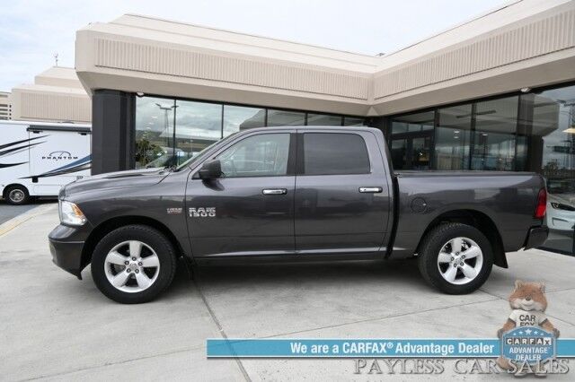 2015 Ram 1500 SLT / 4X4 / Crew Cab / 5.7L V8 Hemi / Power Locks, Windows & Doors / Premium Cloth Seats / Bluetooth / Bed Liner / Tonneau Cover / Aluminum Wheels / Tow Pkg / Only 58K MIles Anchorage AK