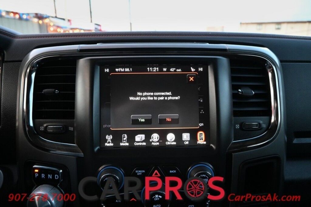 2015 Ram 1500 Sport - Crew Cab - 5.7L HEMI V8 - Front Heated Cloth Seats - Heated Steering Wheel - Remote Start - Bluetooth - Backup Camera - Bedliner - Automatic Climate Control - Tow Package Anchorage AK