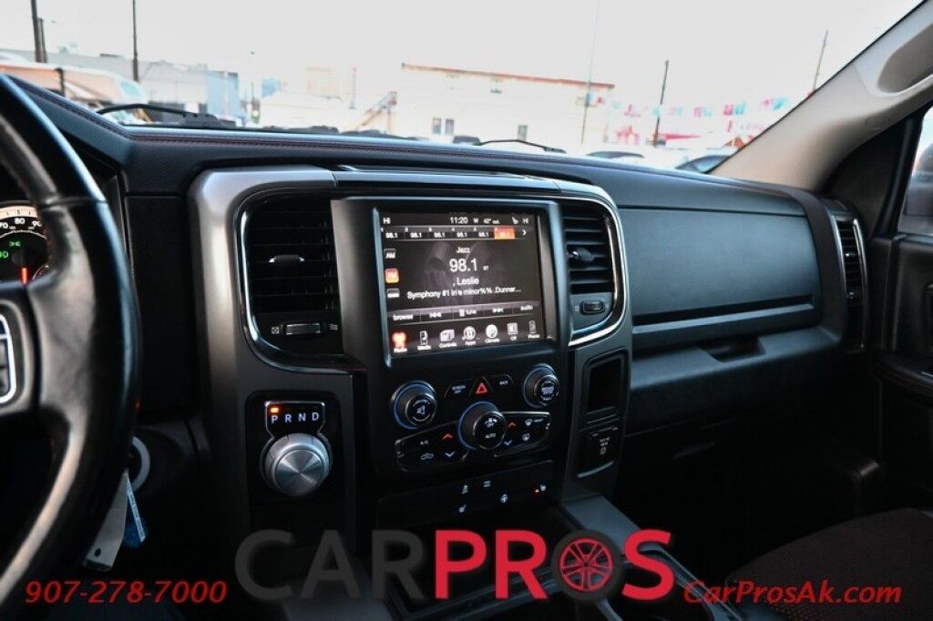 2015 Ram 1500 Sport - Crew Cab - 5.7L HEMI V8 - Front Heated Cloth Seats - Heated Steering Wheel - Remote Start - Bluetooth - Backup Camera - Bedliner - Automatic Climate Control - Tow Package Anchorage AK