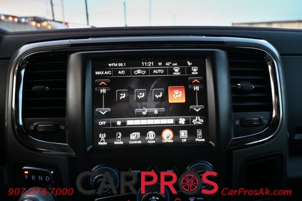 2015 Ram 1500 Sport - Crew Cab - 5.7L HEMI V8 - Front Heated Cloth Seats - Heated Steering Wheel - Remote Start - Bluetooth - Backup Camera - Bedliner - Automatic Climate Control - Tow Package Anchorage AK