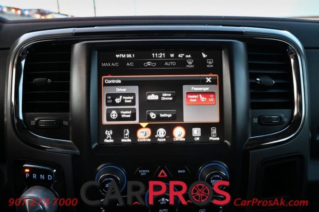 2015 Ram 1500 Sport - Crew Cab - 5.7L HEMI V8 - Front Heated Cloth Seats - Heated Steering Wheel - Remote Start - Bluetooth - Backup Camera - Bedliner - Automatic Climate Control - Tow Package Anchorage AK