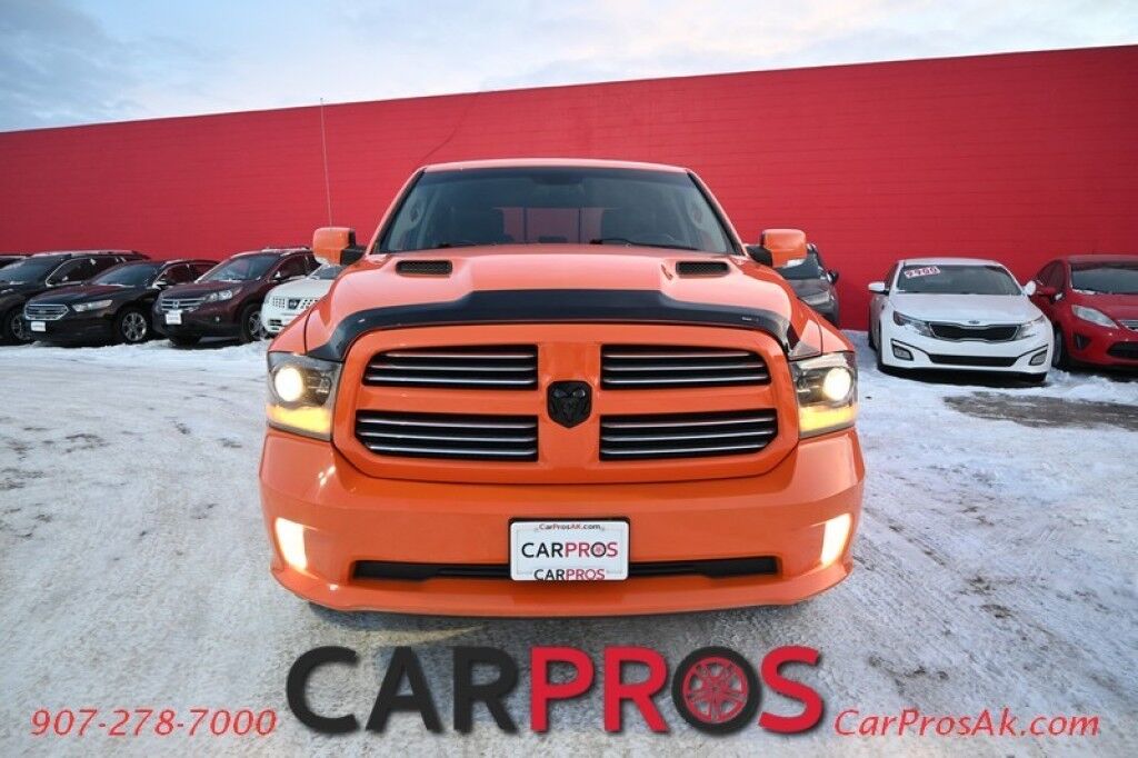 2015 Ram 1500 Sport - Crew Cab - 5.7L HEMI V8 - Front Heated Cloth Seats - Heated Steering Wheel - Remote Start - Bluetooth - Backup Camera - Bedliner - Automatic Climate Control - Tow Package Anchorage AK