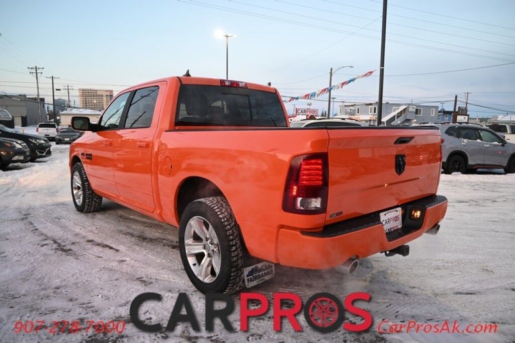 2015 Ram 1500 Sport - Crew Cab - 5.7L HEMI V8 - Front Heated Cloth Seats - Heated Steering Wheel - Remote Start - Bluetooth - Backup Camera - Bedliner - Automatic Climate Control - Tow Package Anchorage AK