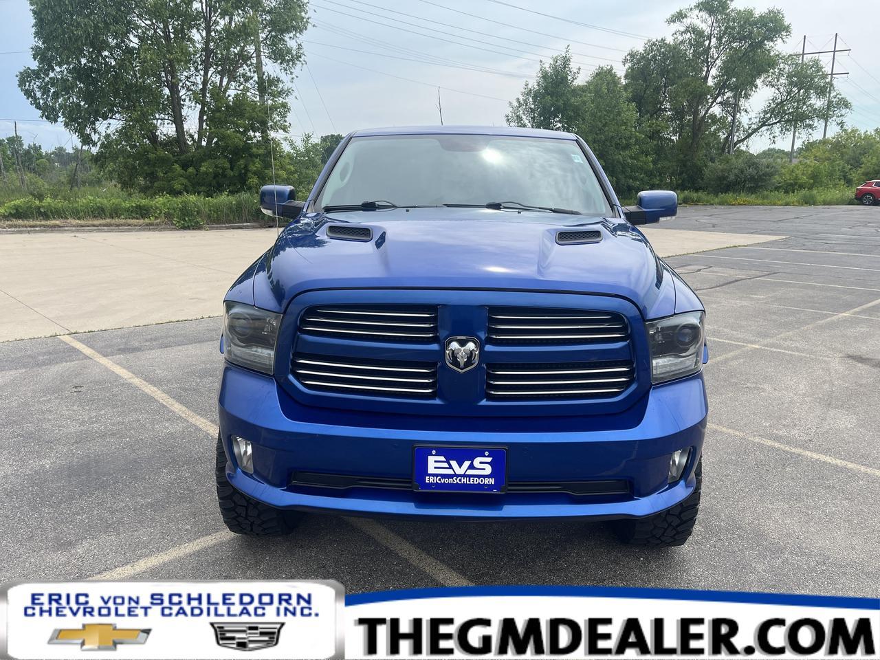 2015 Ram 1500 Sport Crew Cab 4WD HEMI ConvGroup w/Sunroof Nav 20s LeatherSeats Spray-InBedliner
