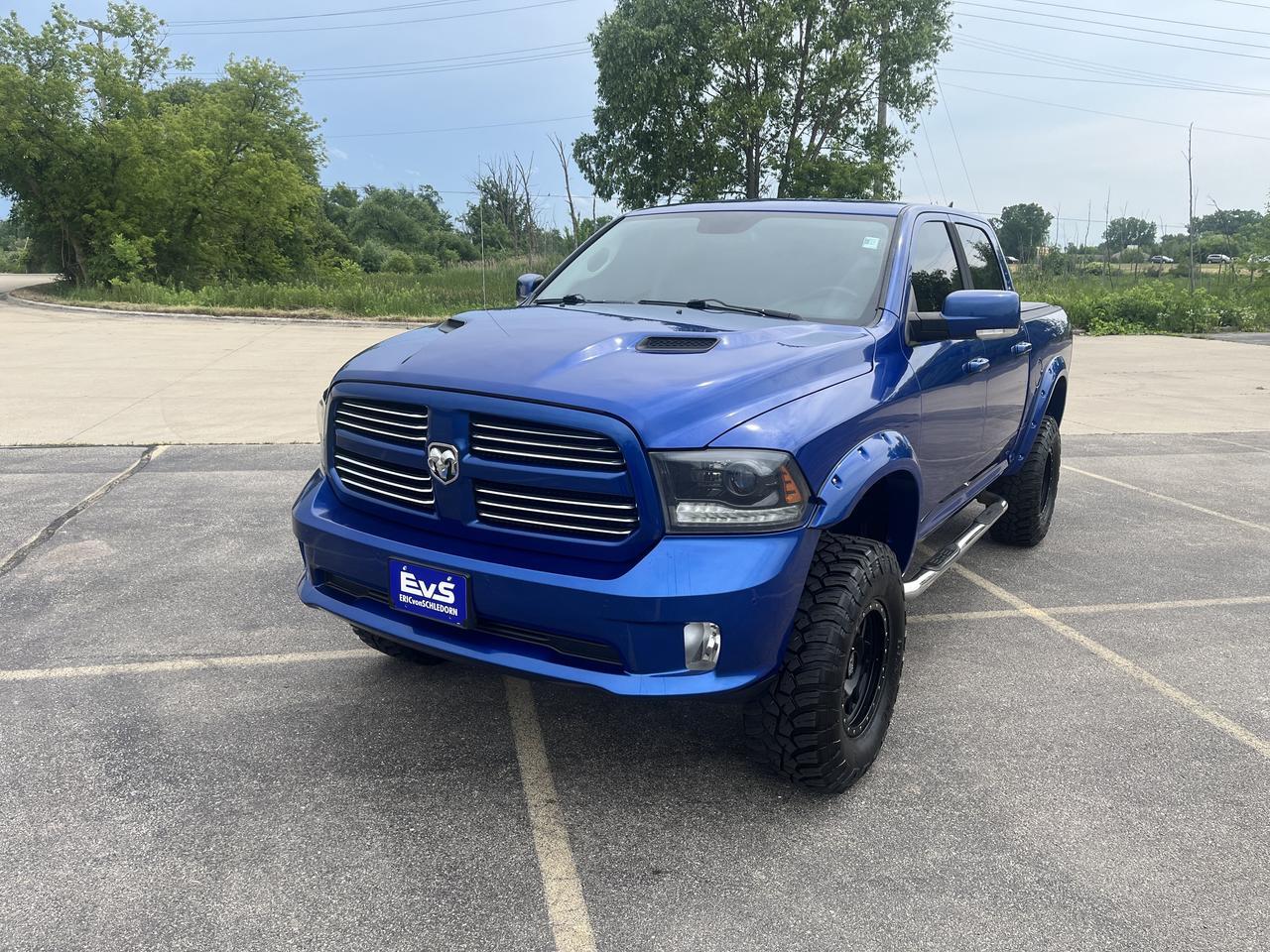 2015 Ram 1500 Sport Crew Cab 4WD HEMI ConvGroup w/Sunroof Nav 20s LeatherSeats Spray-InBedliner
