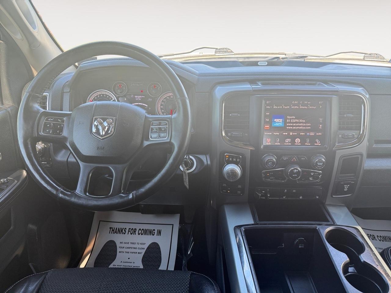 2015 Ram 1500 Sport, HEATED SEATS, HEATED STEERING WHEEL, ALPINE SPEAKERS, POWER/HEATED MIRRORS, POWER FOLDING MIRRORS, REMOTE KEYLESS ENTRY, UNIVERSAL GARAGE DOOR OPENER, BED LINER, TOW PACKAGE, THIS RAM 1500 IS READY FOR A NEW OWNER!