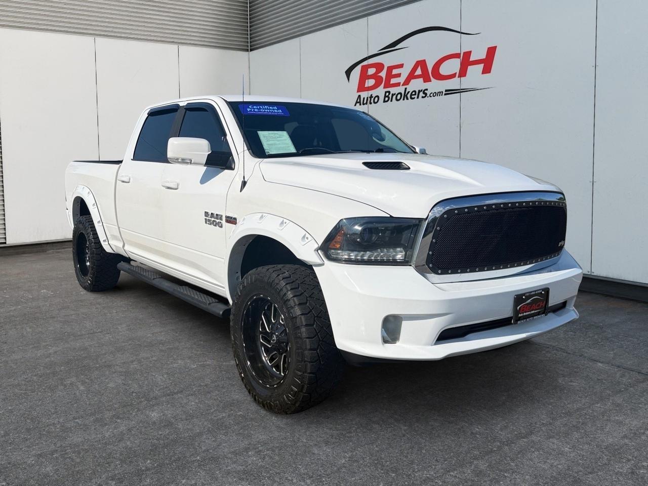 2015 Ram 1500 Sport, HEATED SEATS, HEATED STEERING WHEEL, ALPINE SPEAKERS, POWER/HEATED MIRRORS, POWER FOLDING MIRRORS, REMOTE KEYLESS ENTRY, UNIVERSAL GARAGE DOOR OPENER, BED LINER, TOW PACKAGE, THIS RAM 1500 IS READY FOR A NEW OWNER! Norfolk VA