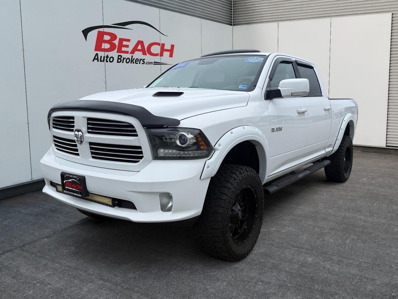 2015 Ram 1500 Sport, HEATED/VENTILATED SEATS, ALPINE SPEAKERS, SUNROOF, BLUETOOTH, UNIVERSAL GARAGE DOOR OPENER, HEATED STEERING WHEEL, POWER/HEATED MIRRORS, POWER FOLDING MIRRORS, TOW PACKAGE, BED LINER, CLEAN CARFAX! Norfolk VA