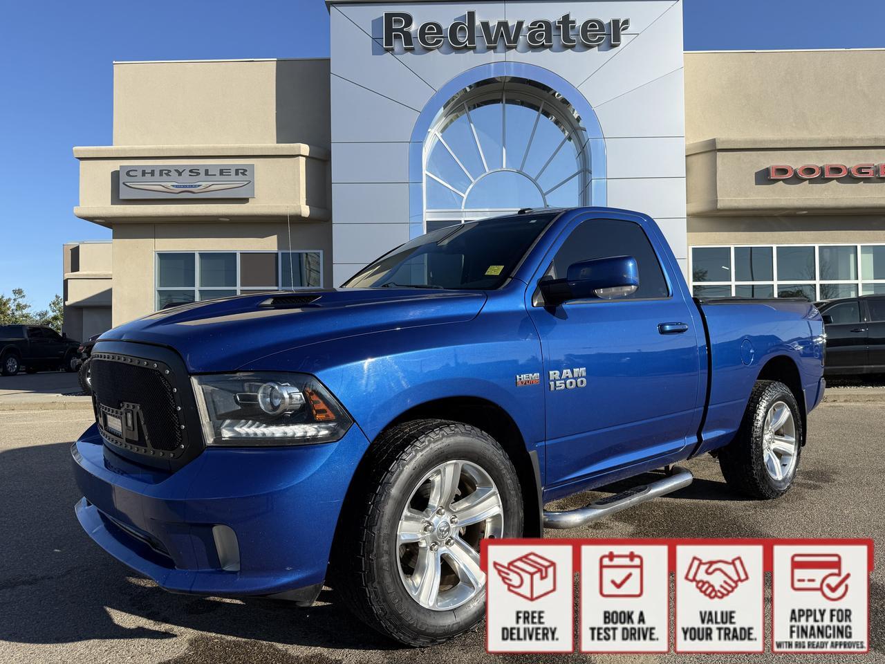 2015 Ram 1500 Sport Regular Cab 4x4 | V8 HEMI | NAV | Soft Tri Fold Tonneau Cover | Remote Start