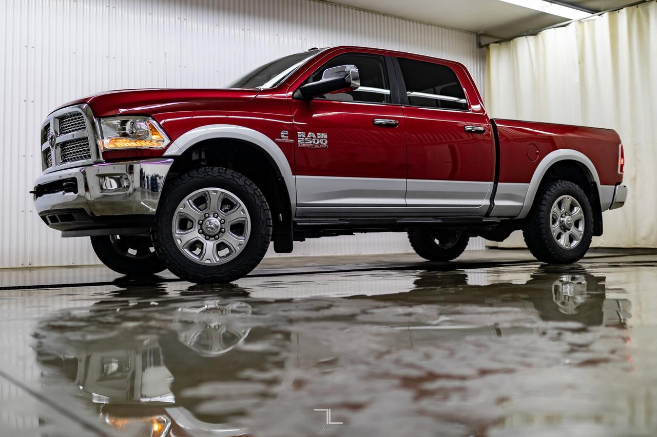 2015 Ram 2500 4x4 Crew Cab Laramie Diesel Leather Nav BCam Red Deer AB