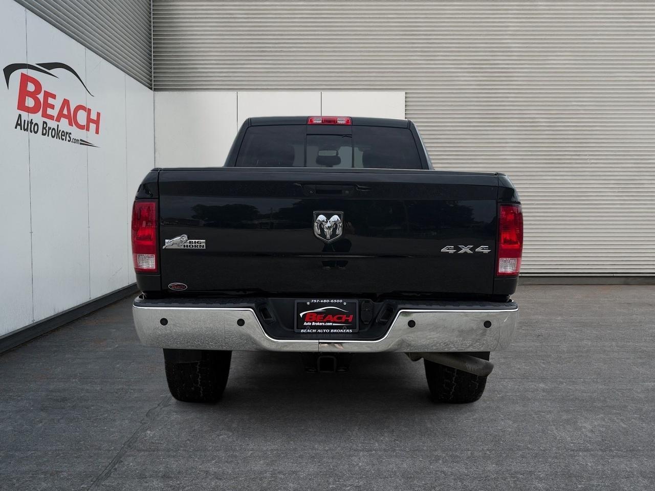 2015 Ram 2500 Big Horn, HEATED SEATS, POWER SLIDING REAR WINDOW, RUNNING BOARDS, UNIVERSAL GARAGE DOOR OPENER, BLUETOOTH, BACKUP CAMERA, POWER MIRRORS, REMOTE START, BED LINER, TOW PACKAGE, TOW HOOKS, THIS RAM 2500 CAN HAUL ANYTHING! Norfolk VA